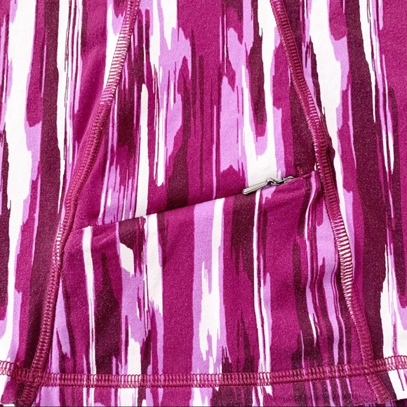 Lucy Power Cross Strap Sport Bra Tank Purple Print - Picture 10 of 16